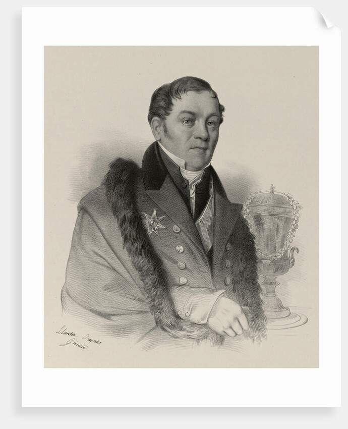 Portrait of Johann Gotthelf Fischer von Waldheim, 1830-1840s by Anonymous