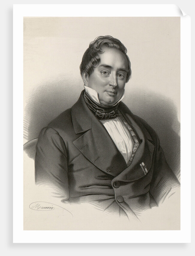Portrait of Adam Gottlob Oehlenschläger, 1830-1840s by Anonymous