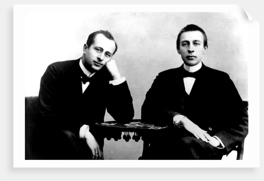 Sergei Rachmaninov and pianist and conductor Alexander Siloti, 1902 by Anonymous