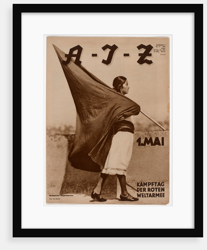 Woman with Flag, 1931 by Anonymous