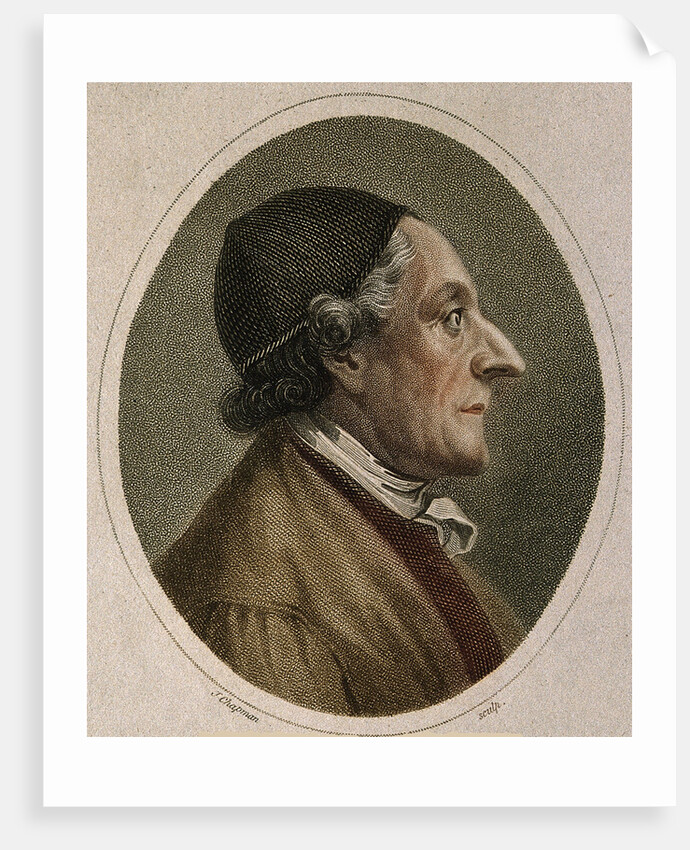 Portrait of the poet and physiognomist Johann Kaspar Lavater, 1813 by Anonymous