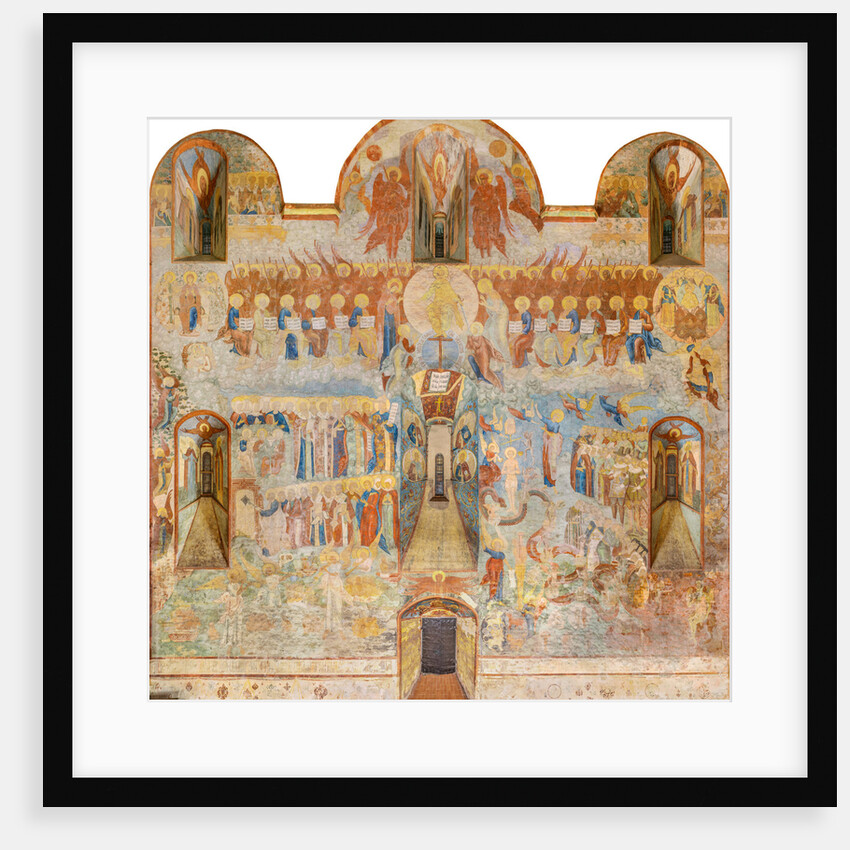 The Last Judgment. Fresco of the Saint Sophia Cathedral, Vologda, 17th century by Anonymous