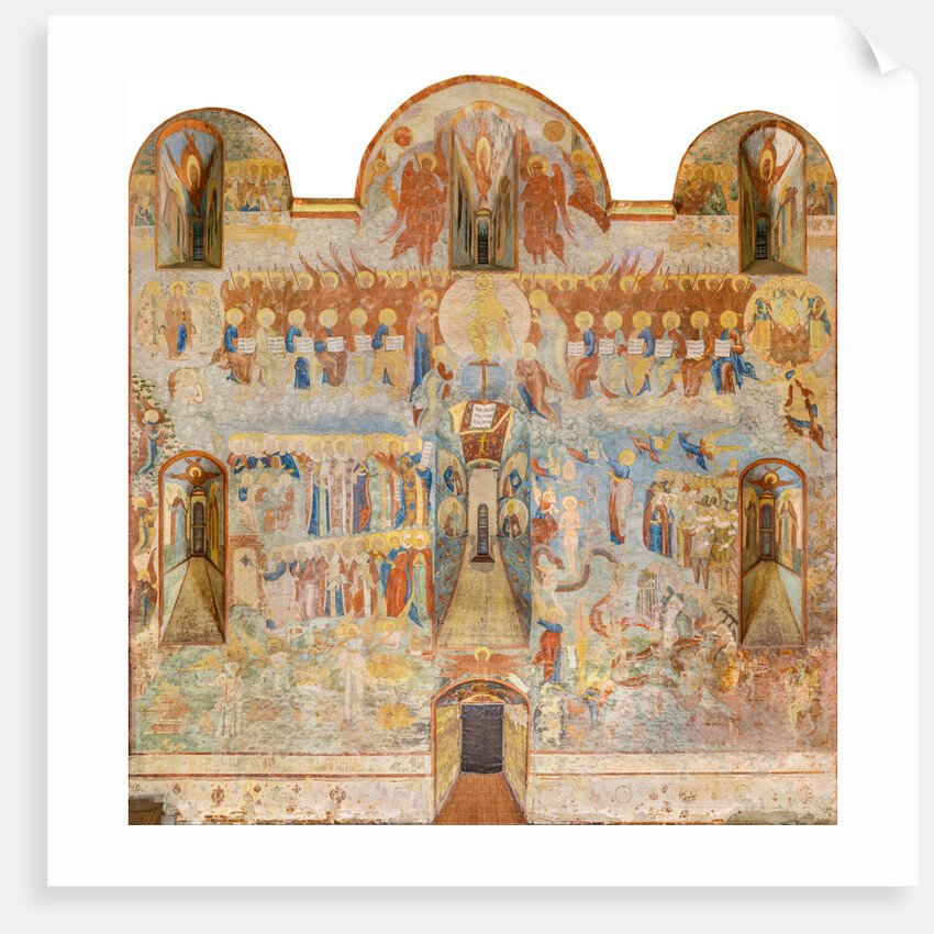 The Last Judgment. Fresco of the Saint Sophia Cathedral, Vologda, 17th century by Anonymous