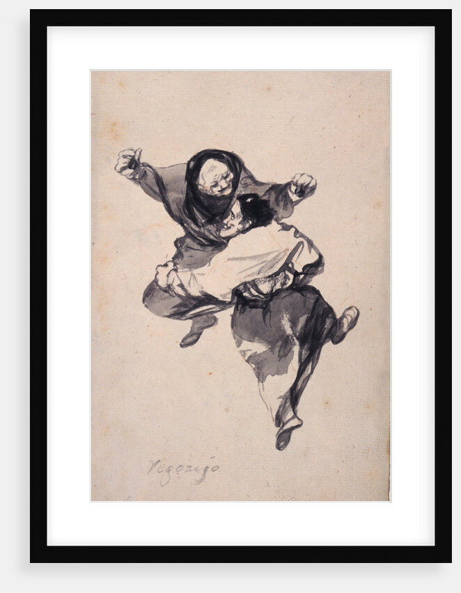Mirth (Regozijo). Album Witches and Old Women, ca 1820 by Anonymous