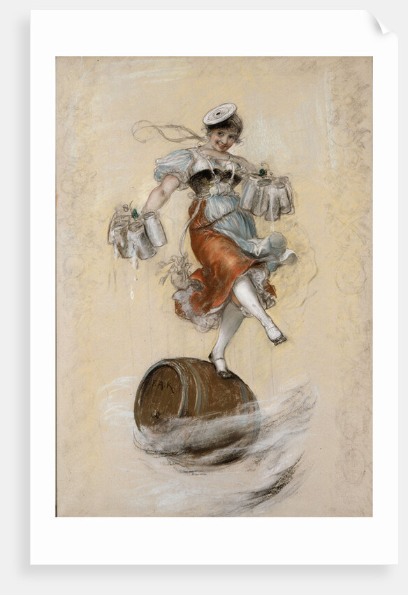 Die Schützenliesl (The shooting Liesl). Study, 1878 by Anonymous