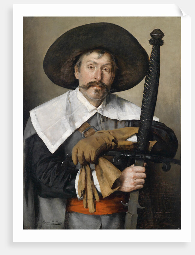 A Lansquenet with Two-Handed Sword (Costume Study), 1879 by Anonymous