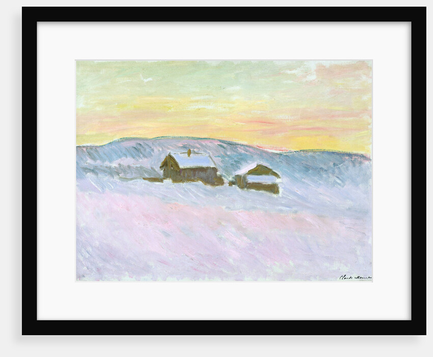 Norwegian Landscape. Blue Houses (Paysage de Norvège. Les maisons bleues), 1895 by Anonymous