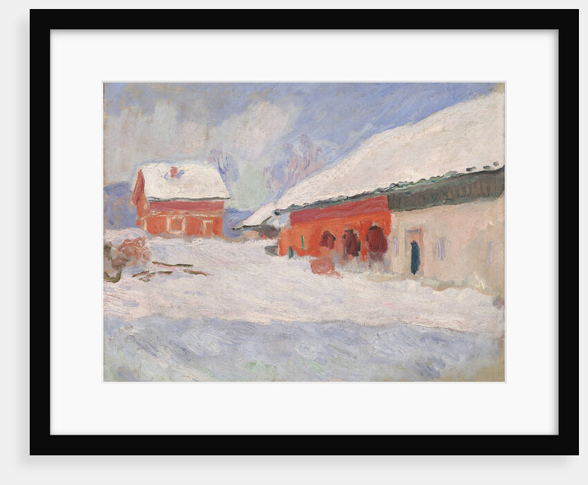 Norway. Red Houses at Björnegaard, 1895 by Anonymous