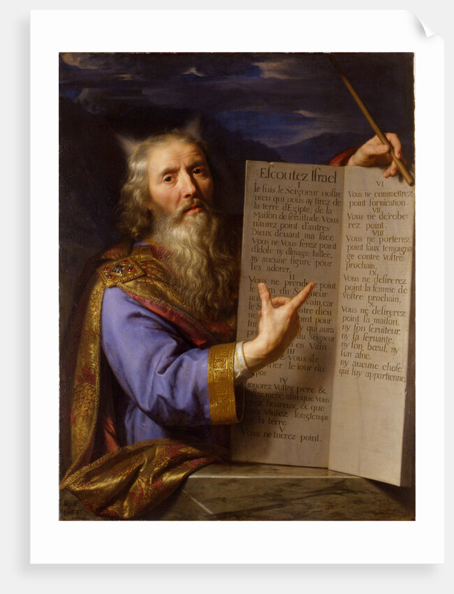 Moses with the Ten Commandments, c. 1650-1660 by Anonymous