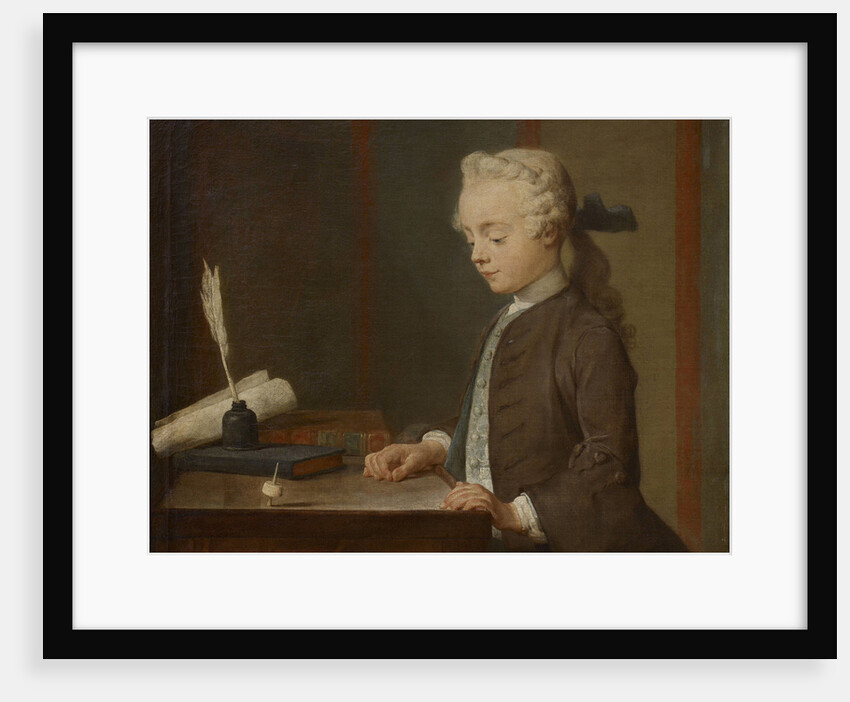 Boy with a Top (A Child with a Teetotum), 1738 by Anonymous