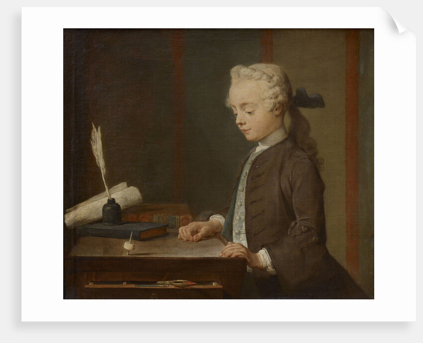 Boy with a Top (A Child with a Teetotum), 1738 by Anonymous