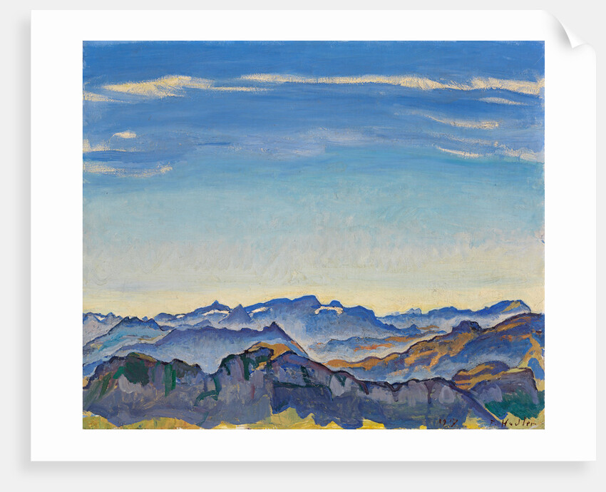 Vaud Alps seen from the Rochers de Naye, 1917 by Anonymous