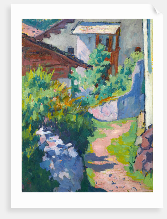 House and way in Capolago, 1921 by Anonymous