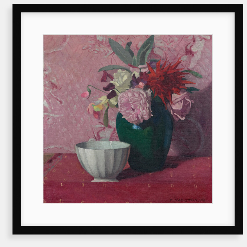 Green vase and white bowl, 1919 by Anonymous