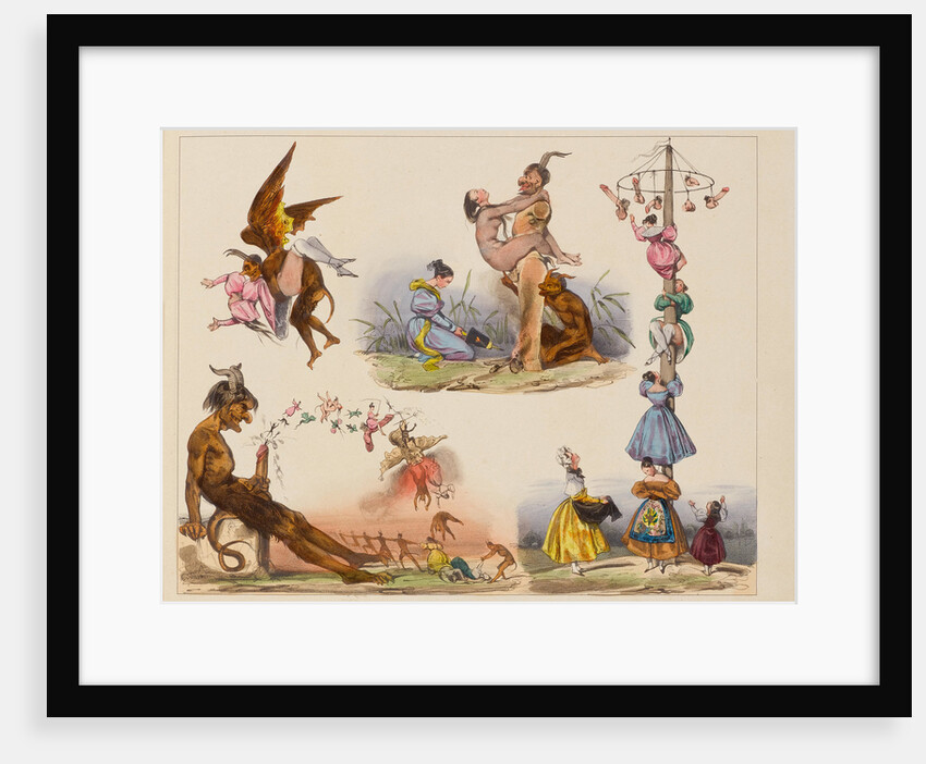 Illustration from the Series Charges et Décharges diaboliques, 1830 by Anonymous