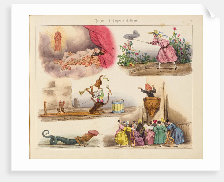 Illustration from the Series Charges et Décharges diaboliques, 1830 by Anonymous