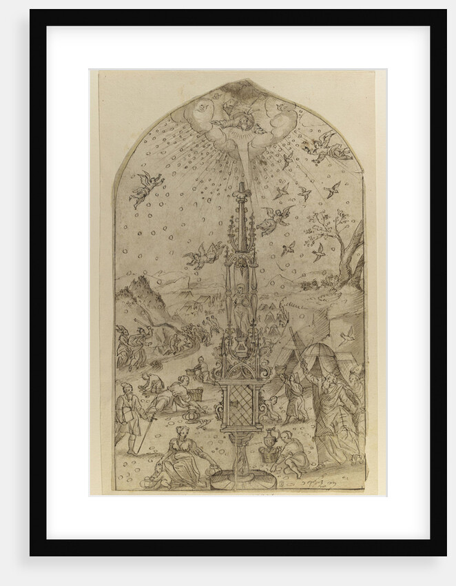 The Gathering of Manna, End of 16th cen by Anonymous