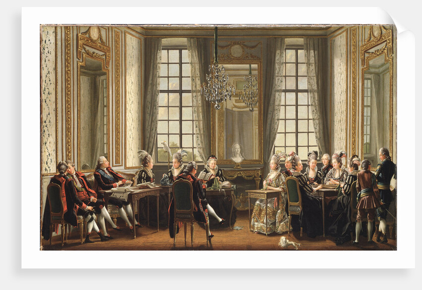 Conversation at Drottningholms Palace, 1779 by Anonymous