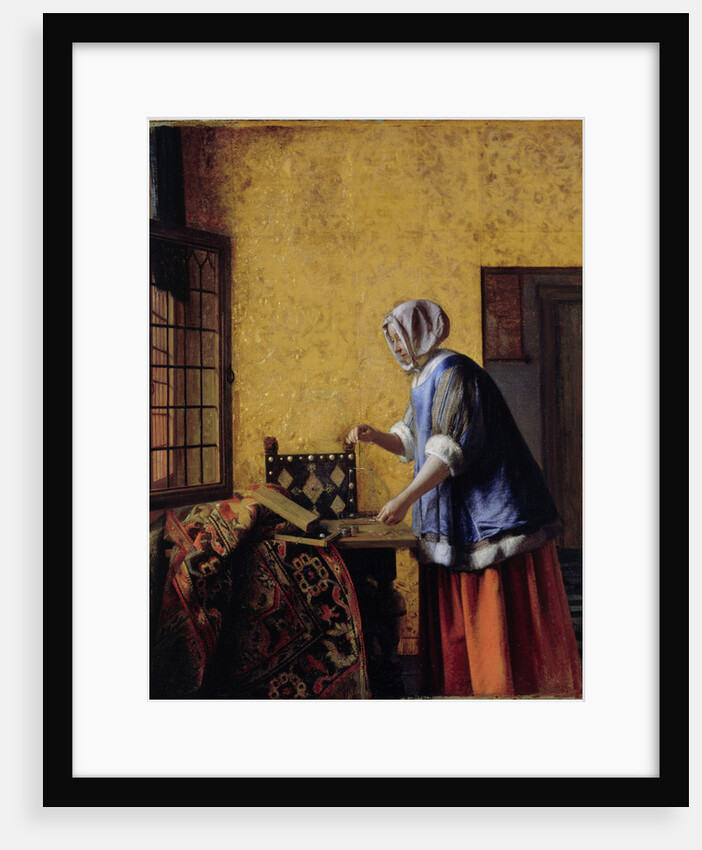 Woman Weighing Gold, ca 1662 by Anonymous