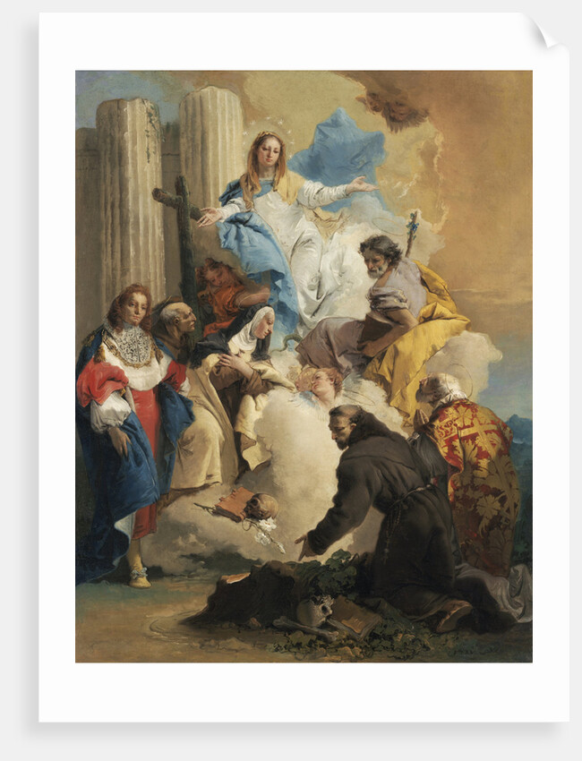 The Virgin with Six Saints, c. 1750 by Anonymous