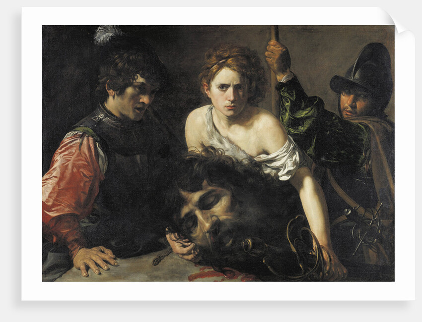 David with the Head of Goliath and two Soldiers, c. 1615 by Anonymous