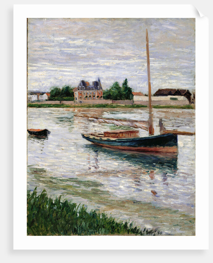 Sailboat Moored on the Seine, Argenteuil, ca 1891 by Anonymous