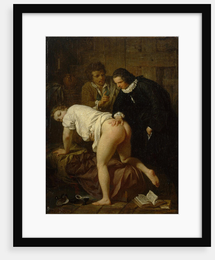 Scene from the Fable La Jument du compère Pierre (The Mare of Peasant Pierre) by Jean de La Fontaine by Anonymous