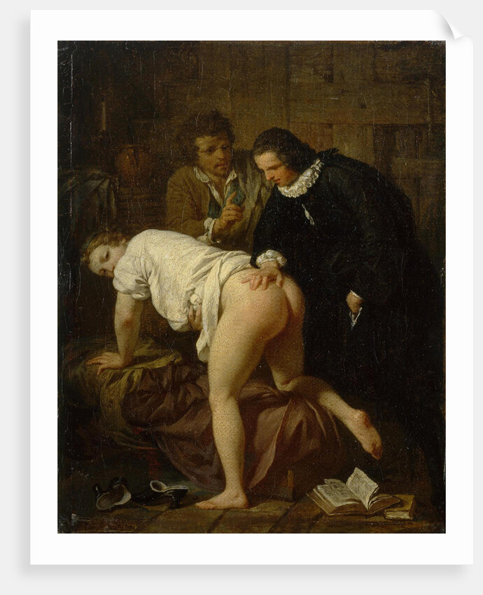 Scene from the Fable La Jument du compère Pierre (The Mare of Peasant Pierre) by Jean de La Fontaine by Anonymous