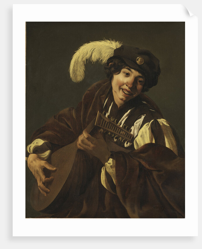 A Boy Playing the Lute (Hearing by Anonymous