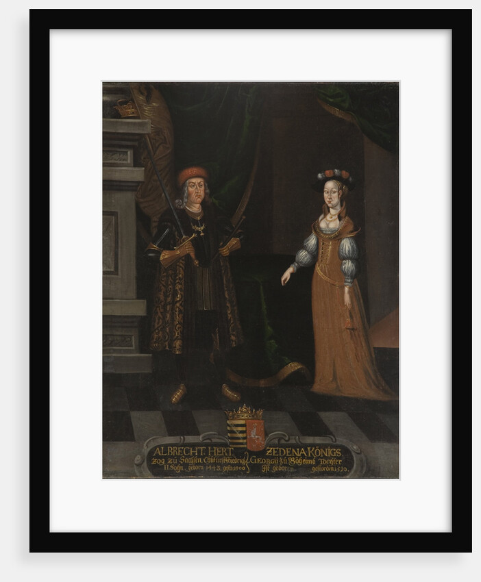 Albert III, Duke of Saxony and Sidonie of Podebrady by Anonymous