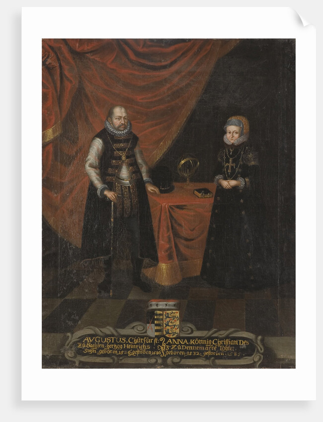 Portrait of Augustus, Elector of Saxony and Anne of Denmark, Electress of Sa by Anonymous