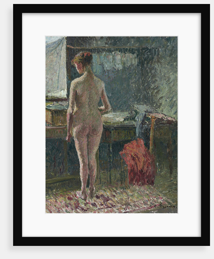 Nude woman in interior, 1895 by Anonymous