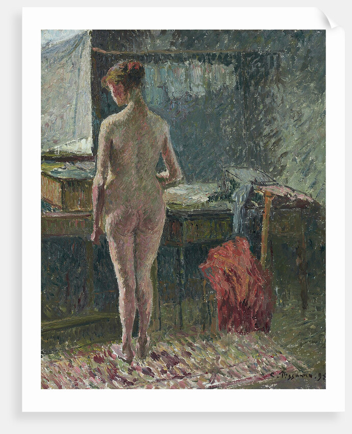 Nude woman in interior, 1895 by Anonymous