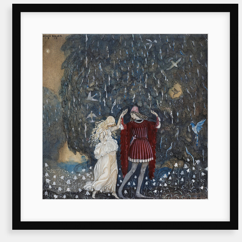 Lena Dances with the Knight. Among Gnomes and Trolls, 1915 by Anonymous