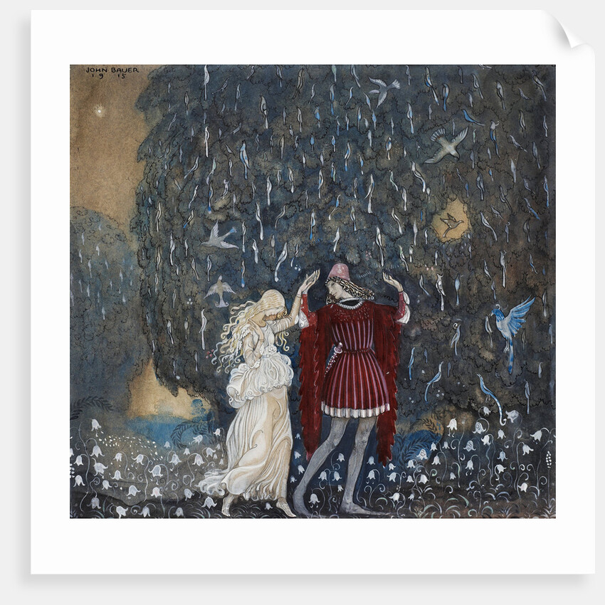 Lena Dances with the Knight. Among Gnomes and Trolls, 1915 by Anonymous