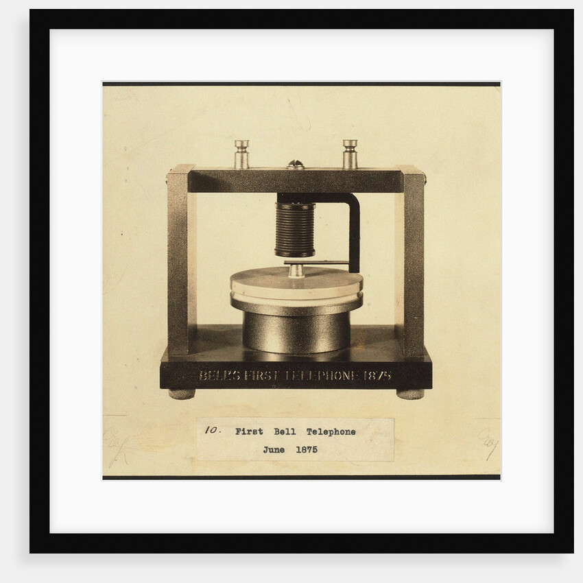 Bells first telephone, 1876 by Anonymous