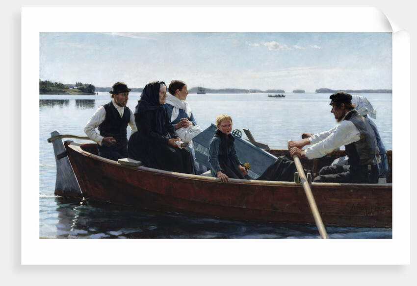 Conveying a Childs Coffin, 1879 by Anonymous