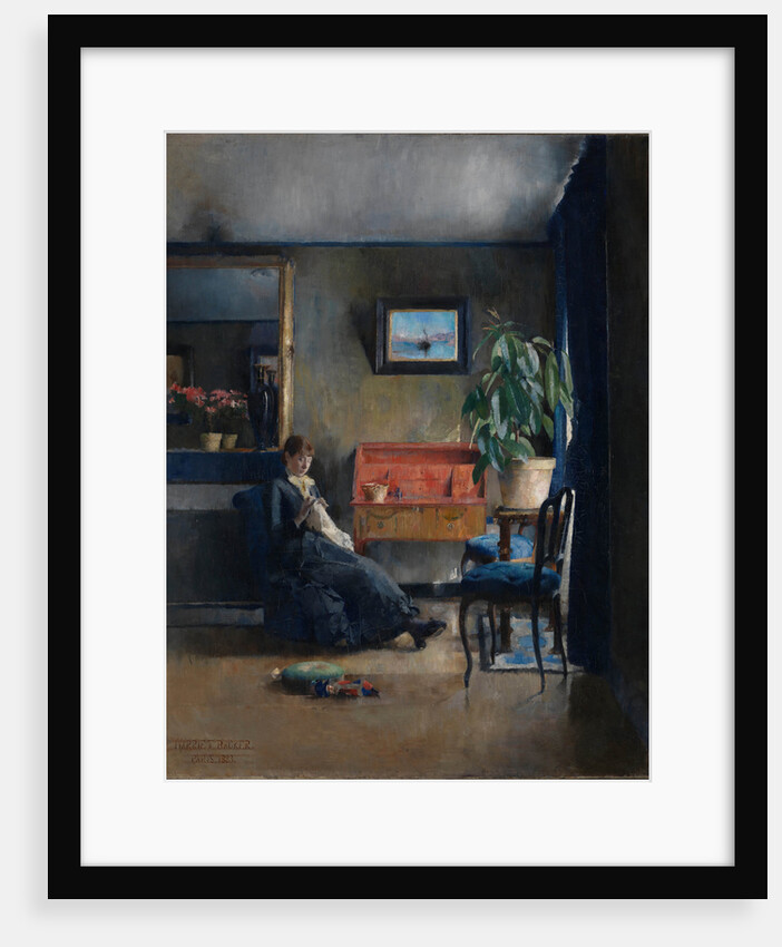 Blue Interior, 1883 by Anonymous
