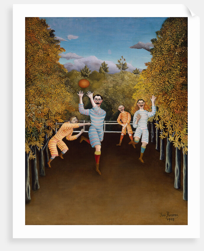 The Football Players, 1908 by Anonymous