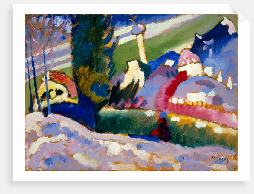 Winter Landscape with Church, 1910-1911 by Anonymous