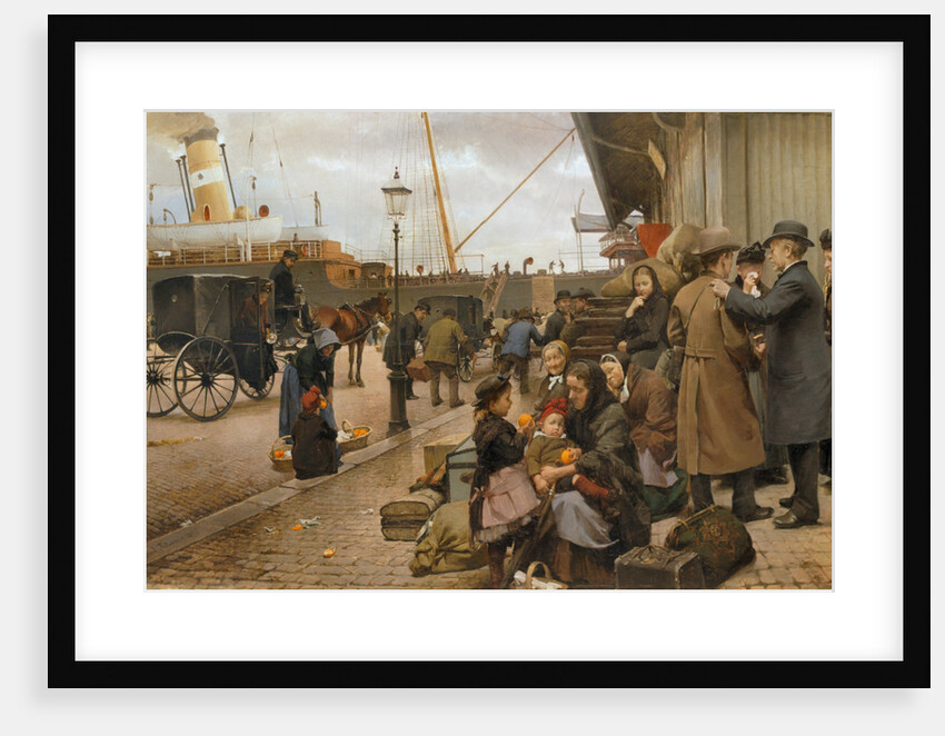 Emigrants on Larsens Plads, 1890 by Anonymous
