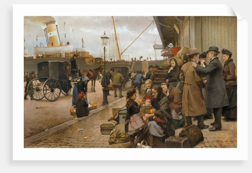 Emigrants on Larsens Plads, 1890 by Anonymous