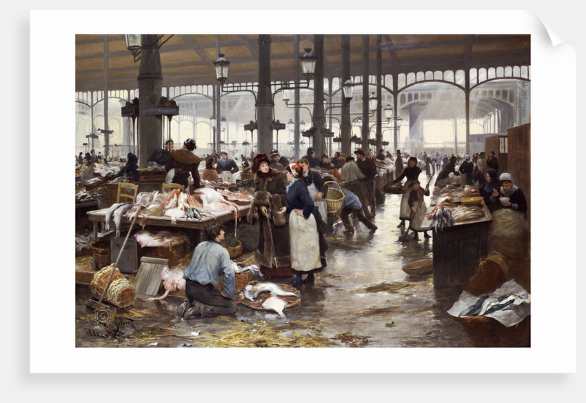 Fish Hall at the Central Market, 1881 by Anonymous