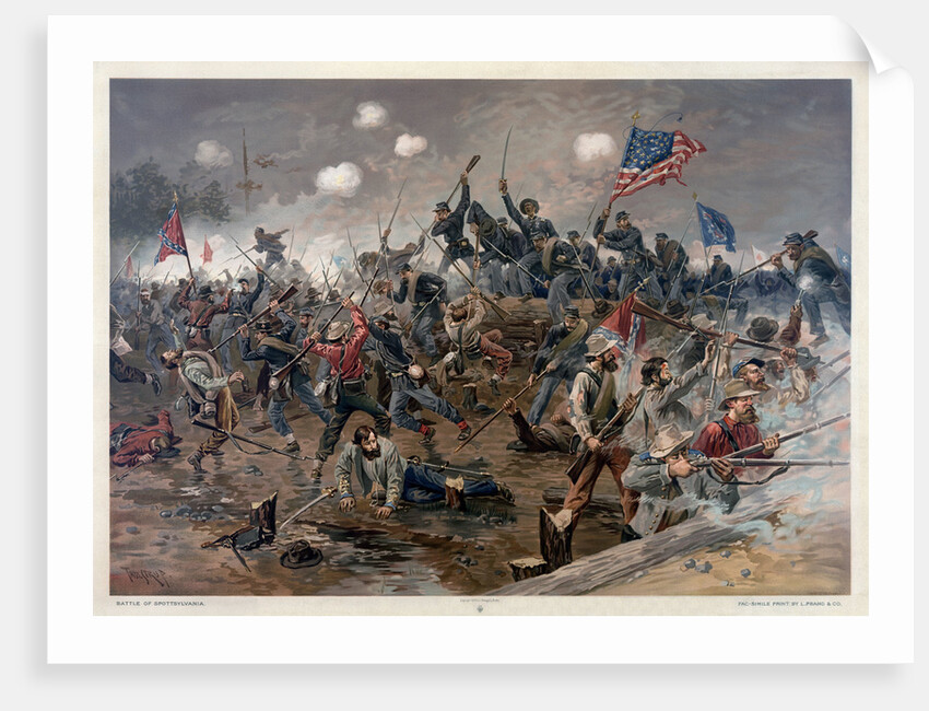 The Battle of Spotsylvania Court House, 1887 by Anonymous