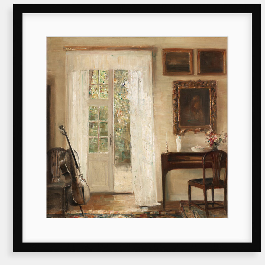 Interior with a cello by Anonymous