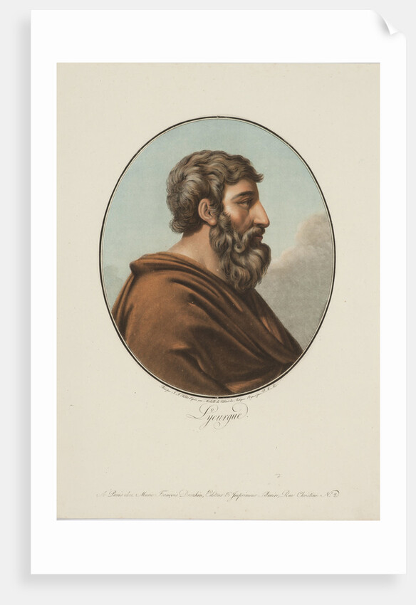 Portrait of Lycurgus of Sparta, 1795 by Anonymous