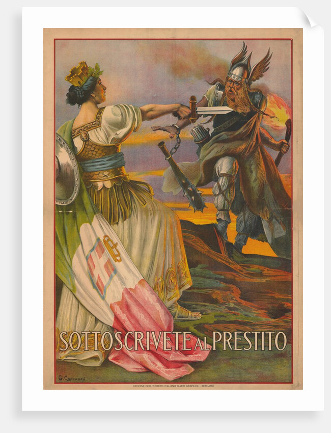 Sottoscrivete al prestito (Signed quickly), 1917 by Anonymous