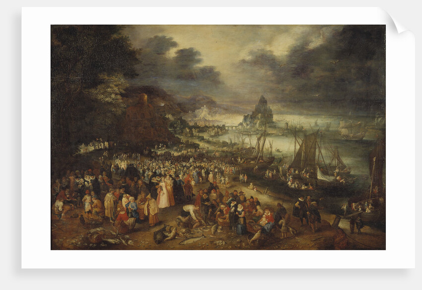 Christ Preaching from a Boat, 1606 by Anonymous