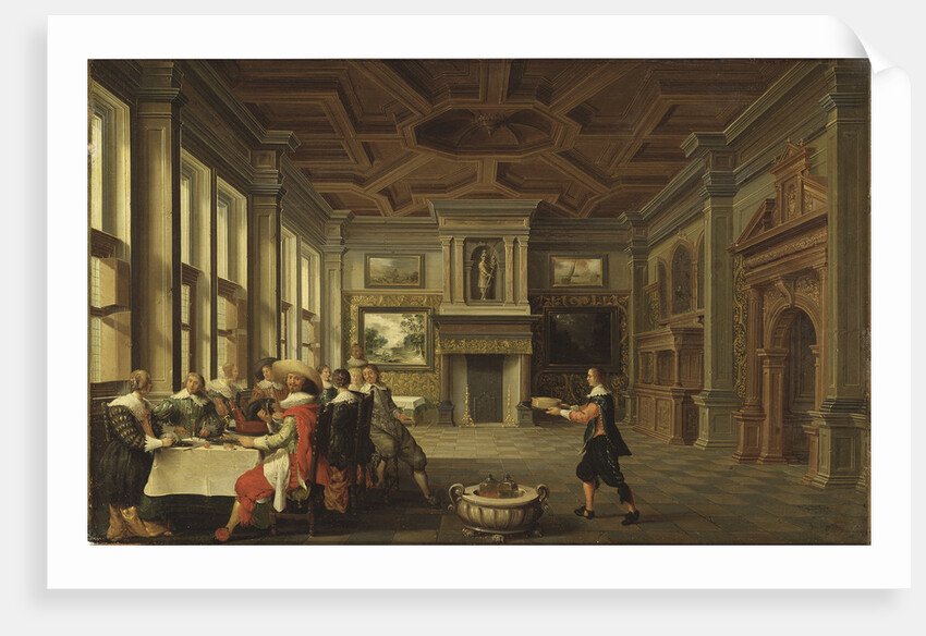 Distinguished Dinner Company in an Interior, 1631 by Anonymous