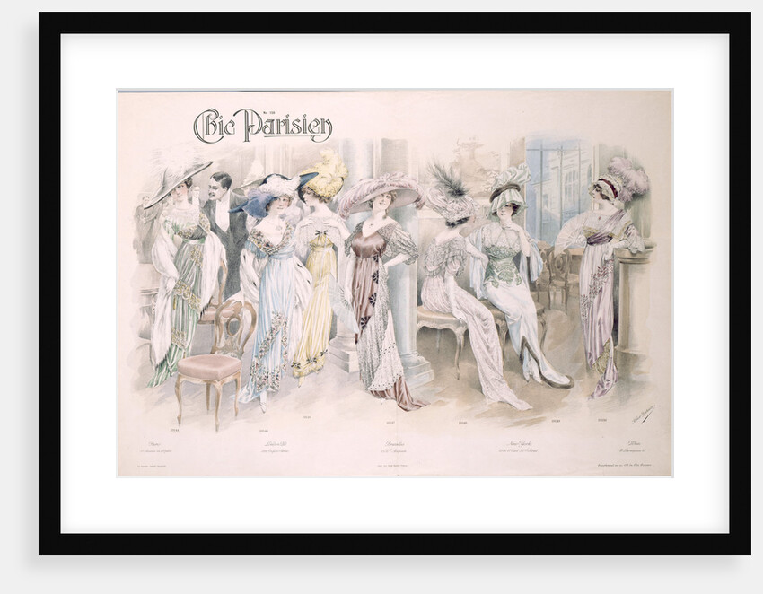 Chic Parisien. Fashion plate, 1910s by Anonymous